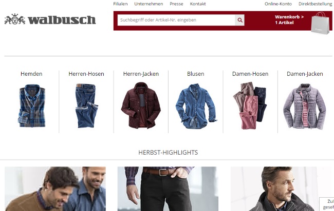 Walbusch Onlineshop