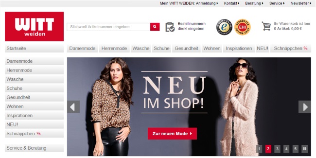 Witt Weiden Onlineshop