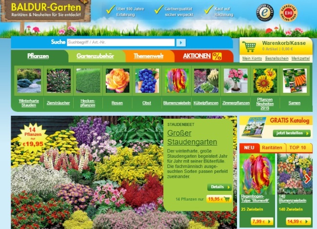 BALDUR Garten Onlinestore