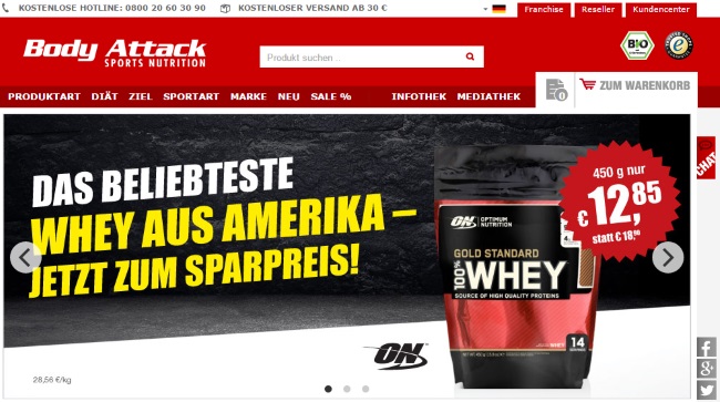 Body Attack Onlineshop