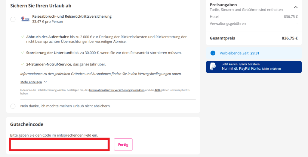 Bravofly Gutscheincode eingeben