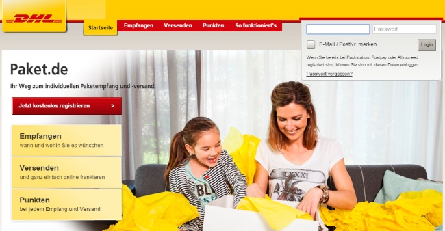 DHL Onlineshop