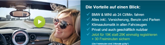 DriveNow Vorteile