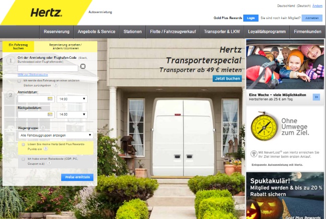 Hertz Onlineshop