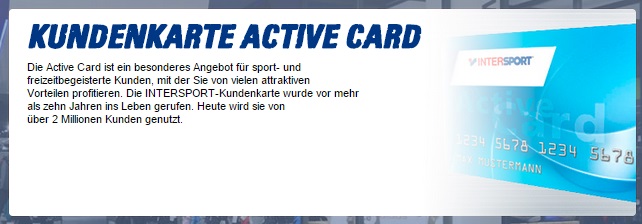 Intersport Kundenkarte