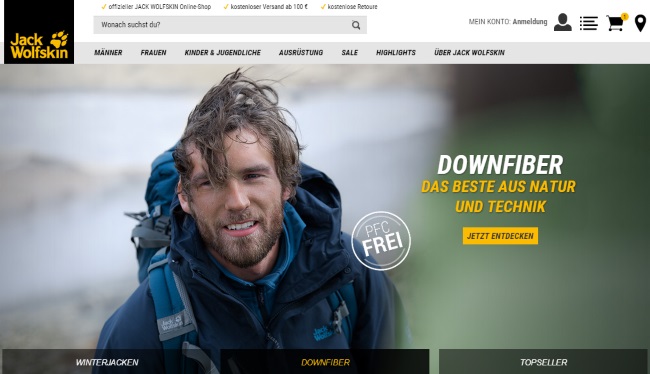 Jack Wolfskin Onlineshop