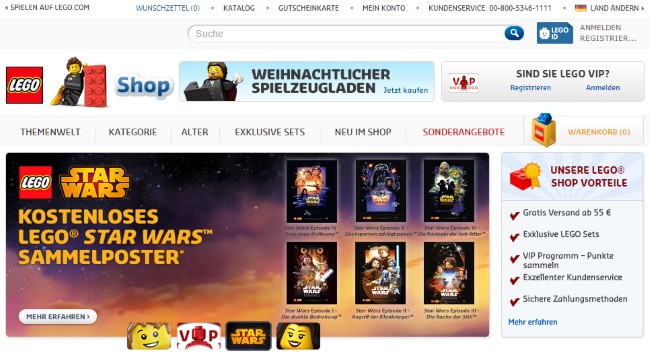 LEGO Onlineshop