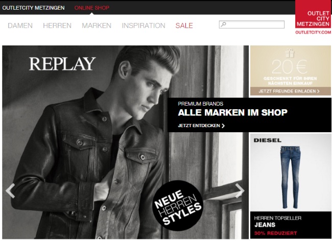 Outletcity Metzingen Onlineshop