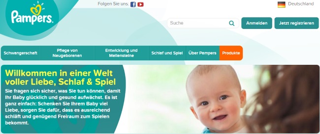 Pampers Onlineshop