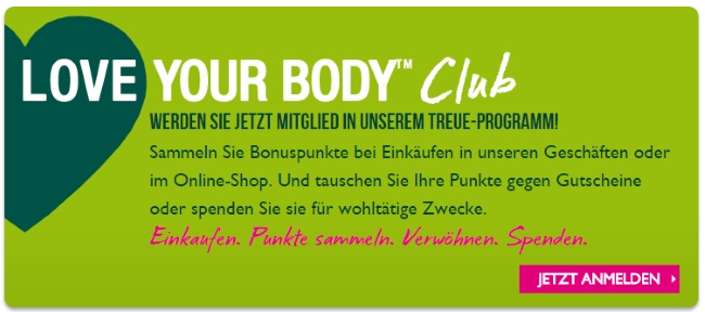 The Body Shop Bonusprogramm
