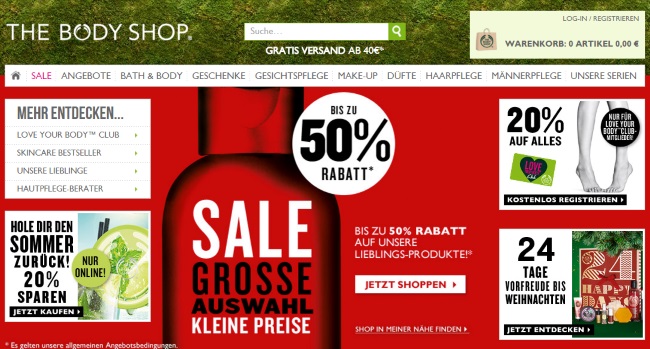 The Body Shop Onlineshop