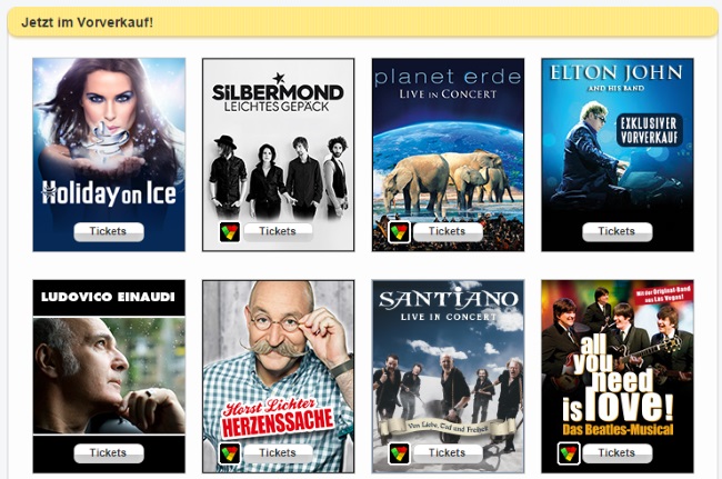 Ticket Online Vorverkauf