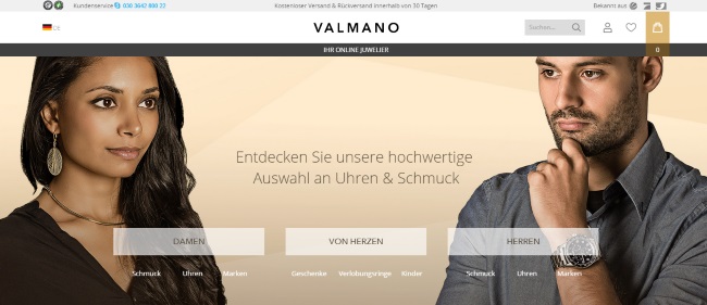 Valmano Onlineshop
