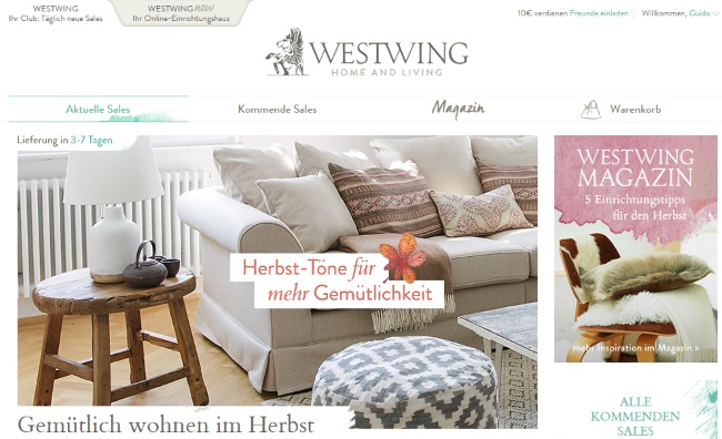 Westwing Onlineshop