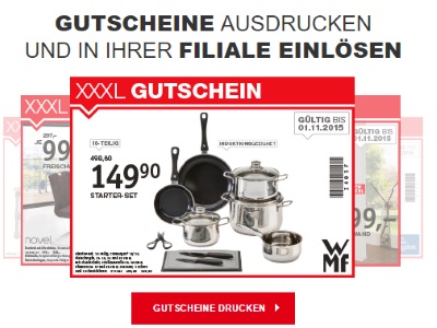 XXXL Gutschein zum Ausdrucken