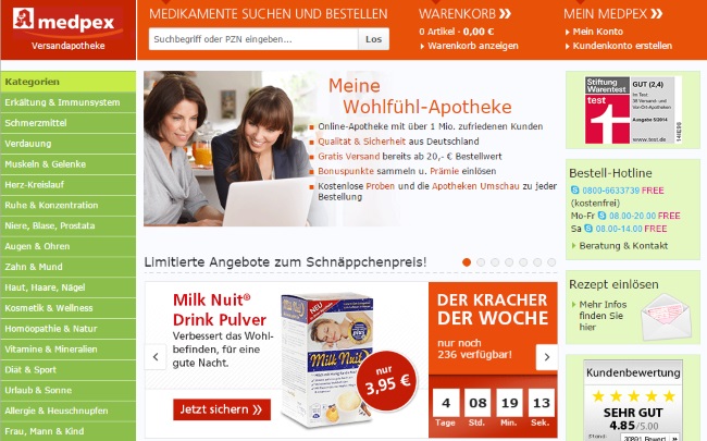 medpex Onlineshop