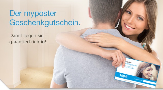 myposter Geschenkgutscheine