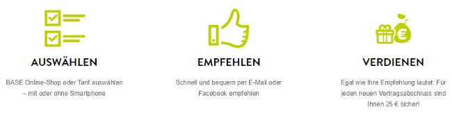 BASE - so funktioniert die Freundschaftswerbung