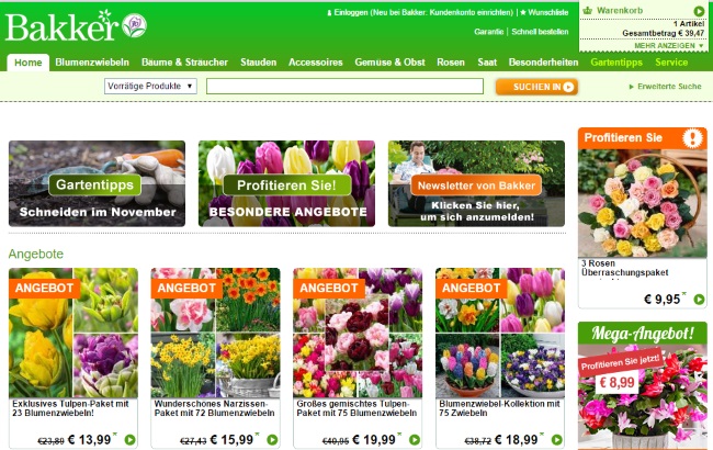 Bakker Onlineshop