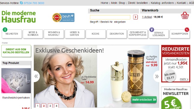 Die moderne Hausfrau Onlineshop