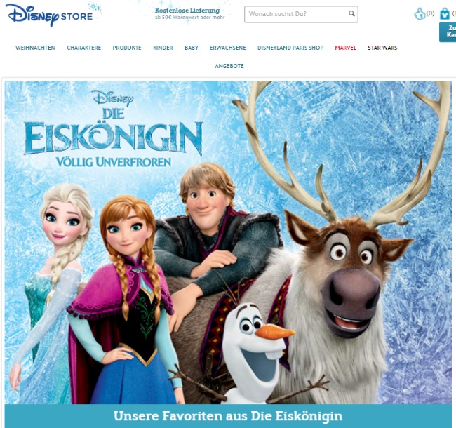 Disney Store Onlineshop