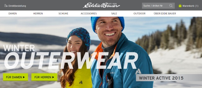 Eddie Bauer  Onlineshop