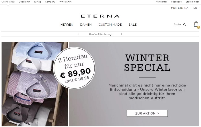 Eterna Onlineshop