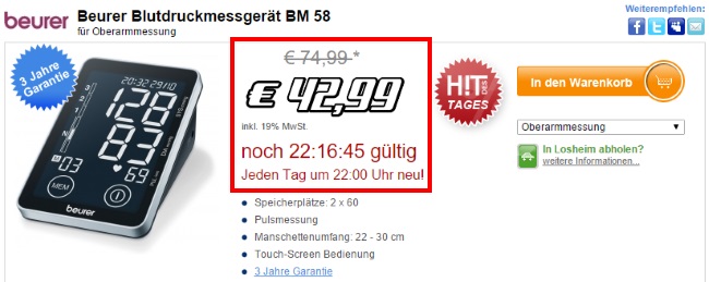 Hitseller Hit des Tages
