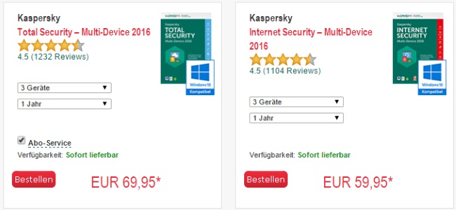 Kaspersky Sortiment