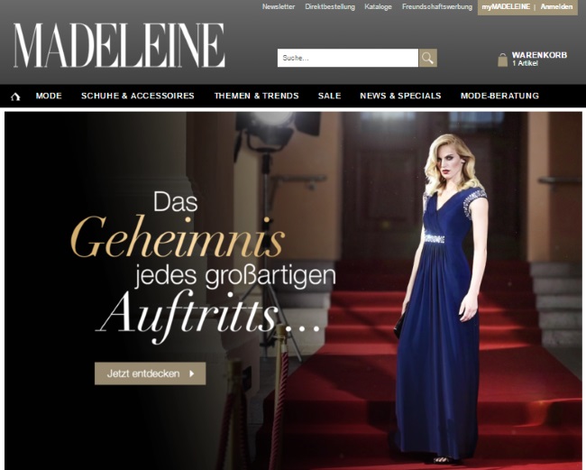 Madeleine Onlineshop