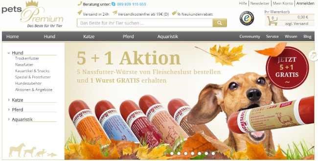 Pets Premium Onlineshop