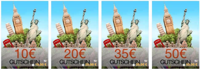 TravelBird Geschenkgutscheine