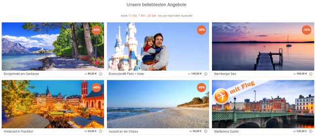 TravelBird Tagesangebote
