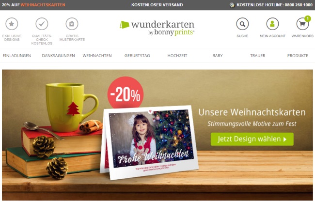 Wunderkarten Onlineshop