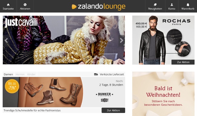 Zalando Lounge Verkaufsaktionen