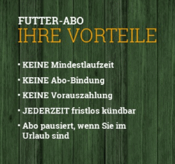 Futtermühle Futter-Abo Vorteile