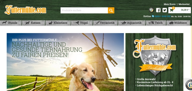 Futtermühle Onlineshop