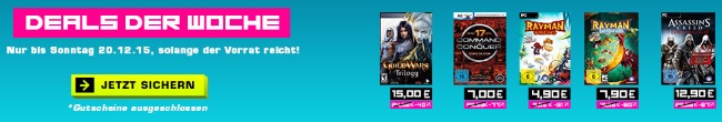 Gameliebe Deals der Woche