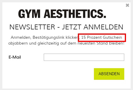 Gym Aesthetics Newsletter