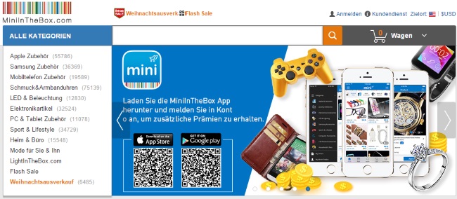 MiniInTheBox Onlineshop