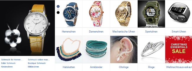 MiniInTheBox Schmuck und Armbanduhren