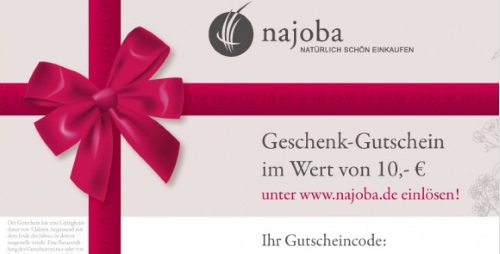 NAJOBA Geschenkgutschein