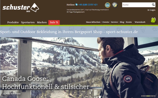Sport Schuster Onlineshop