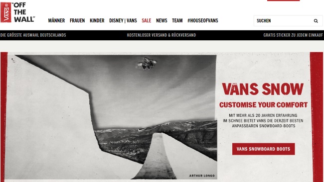 Vans Onlineshop