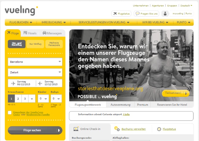 Vueling Onlineshop