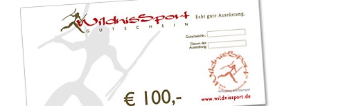 Wildnissport Geschenkgutscheine