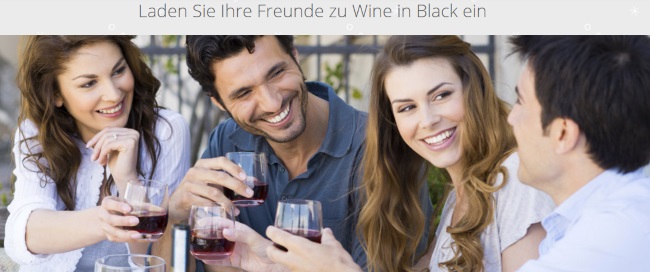 Wine in Black Freundschaftswerbung