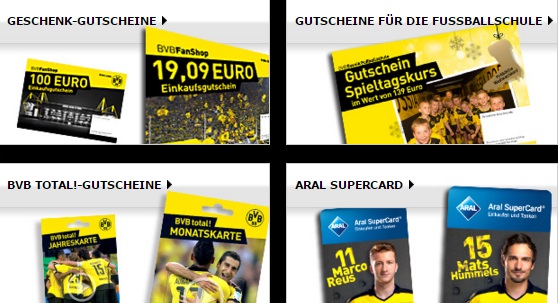 BVB Geschenkoptionen