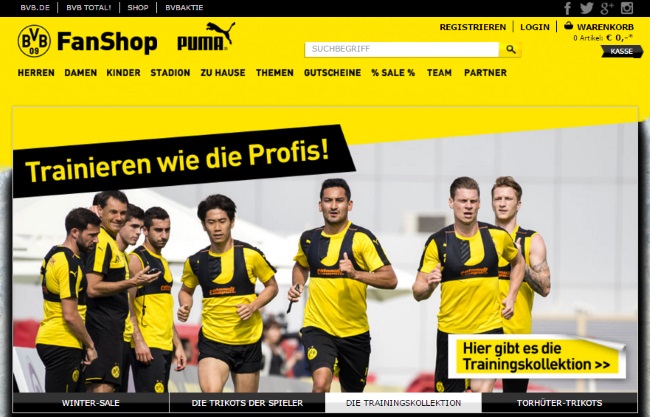 BVB Onlineshop