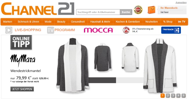 Channel21 Onlineshop